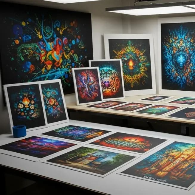 Items to be printed in our studio
