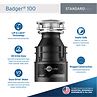 Badger 100 Garbage Disposal, 1/3 HP