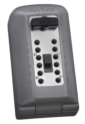 Keysafe P500 Pushbutton, with Cover, Titanium