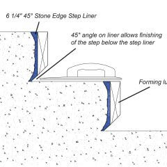 45 Stone Edge Step Liner 6 1/4