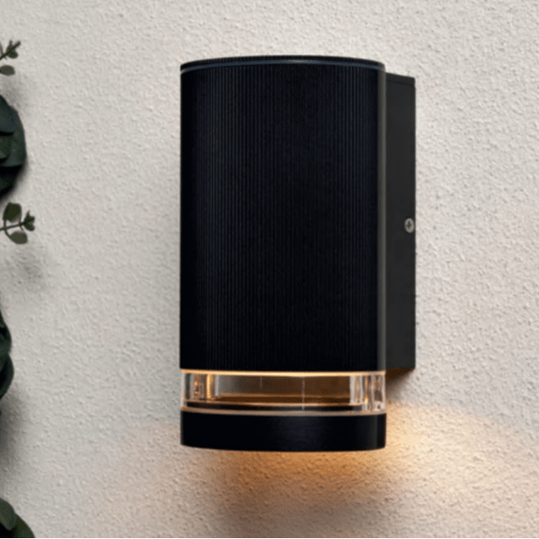 Black Helix Cylinder Light