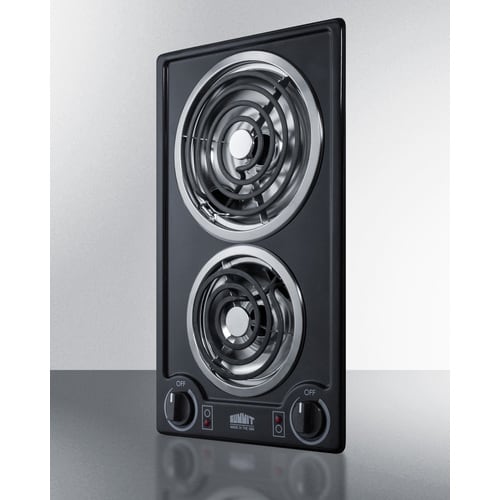 12" Wide 115V 2-Burner Coil Cooktop