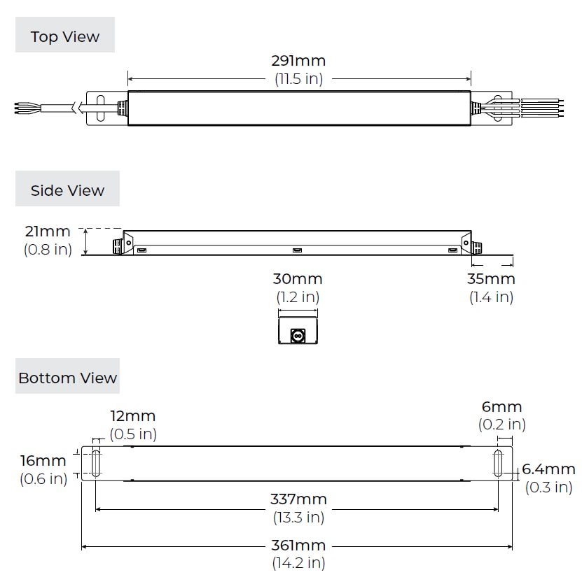 100W Constant Voltage 0-10V Dimmable Driver