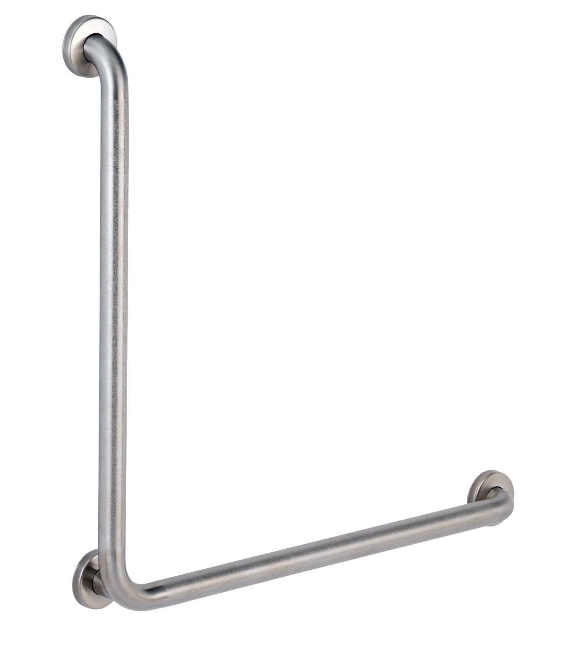 90 Degree Grab Bar, 1-1/2" Diameter, Peened Finish, 30" x 30"