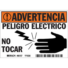 ADVERTENCIA Peligro Electrico No Tocar
