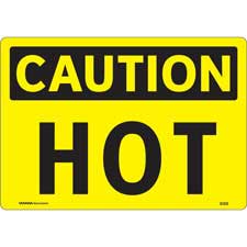 3 in 1 CAUTION Hot Signs