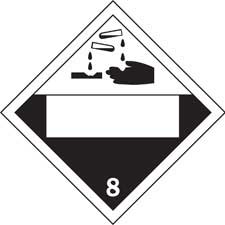 8 DOT Vehicle Placard Sign