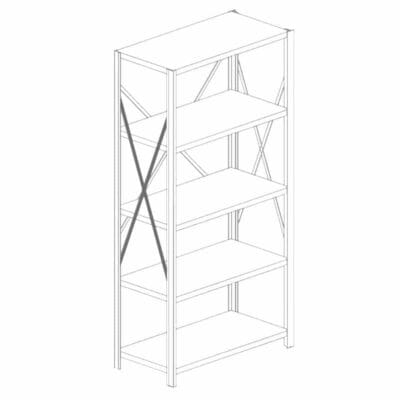 2000 Series Open Steel Shelving Side Sway Brace