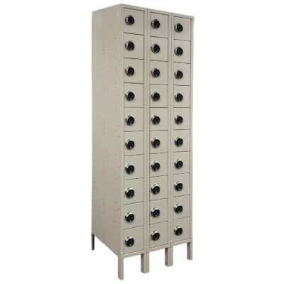 10-Tier Cell Phone Locker With Digital Locks 3 Wide