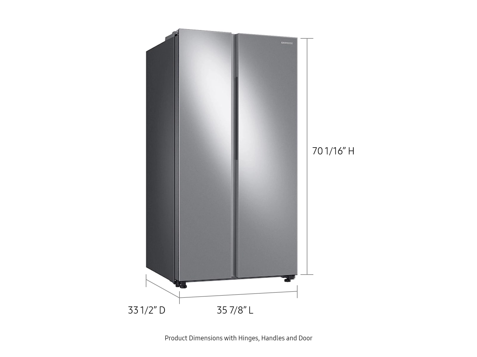 28-cu-ft Smart Side-by-Side Refrigerator in Stainless Steel