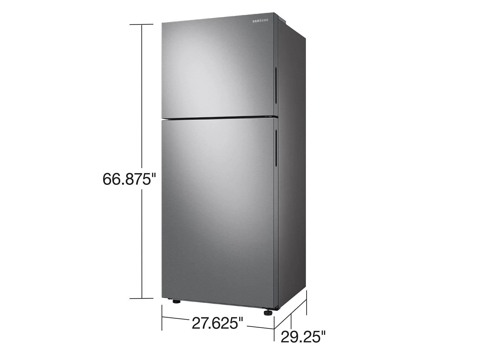 15.6 cu. ft. Top Freezer Refrigerator with All-Around Cooling in Stainless Steel