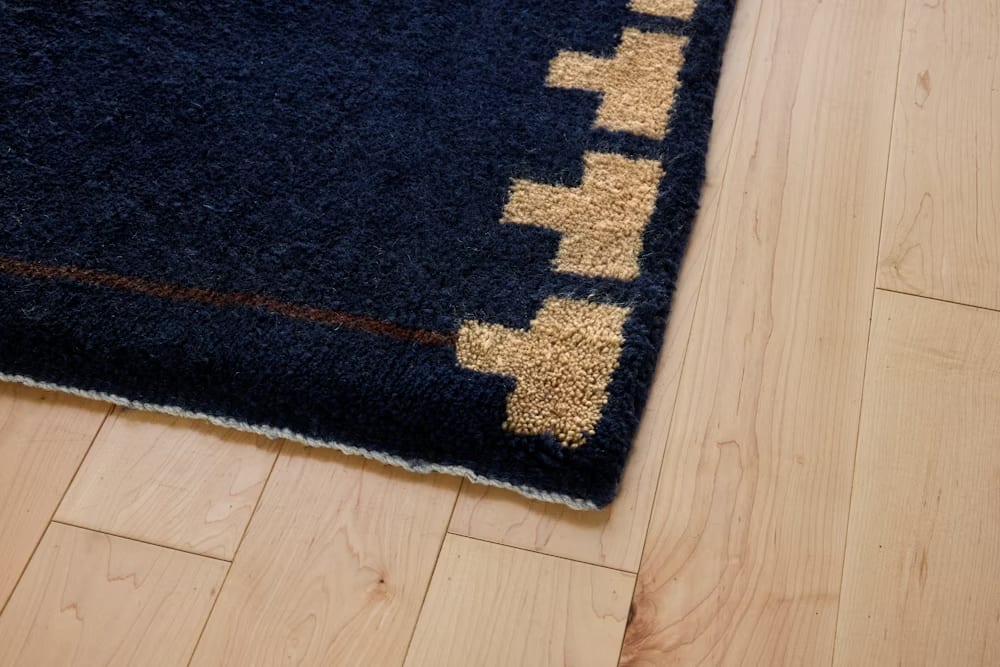 Backgammon Wool Moroccan Rug