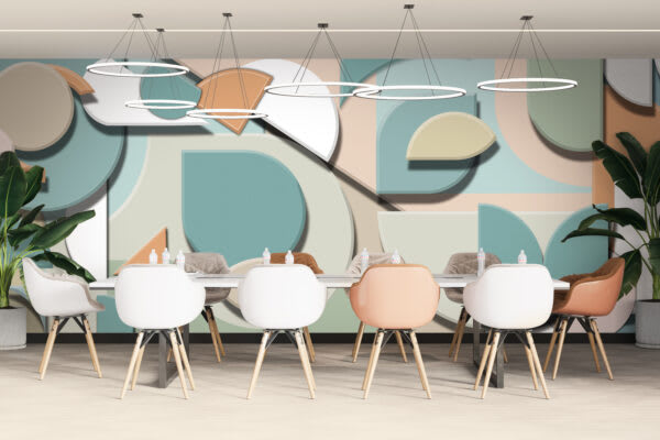 3D Geo Mellow Aqua