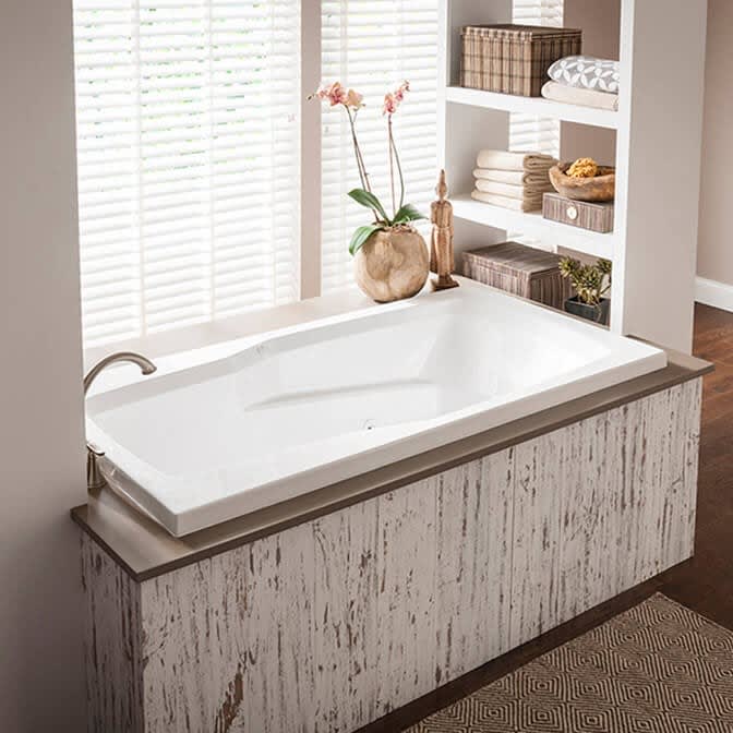 Ascot II 1X 66 x 34 Acrylic Drop-in Universal Drain Bathtub