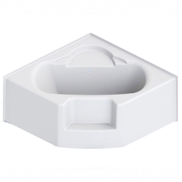 2540CCS 55 x 34 AcrylX Corner Center Drain Bathtub