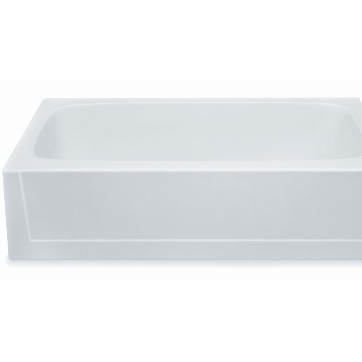 260030 60 x 30 AcrylX Alcove Left-Hand Drain Bathtub