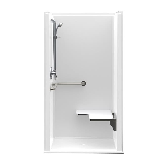 1363BFRF 36 x 36 AcrylX Alcove Center Drain One-Piece Shower