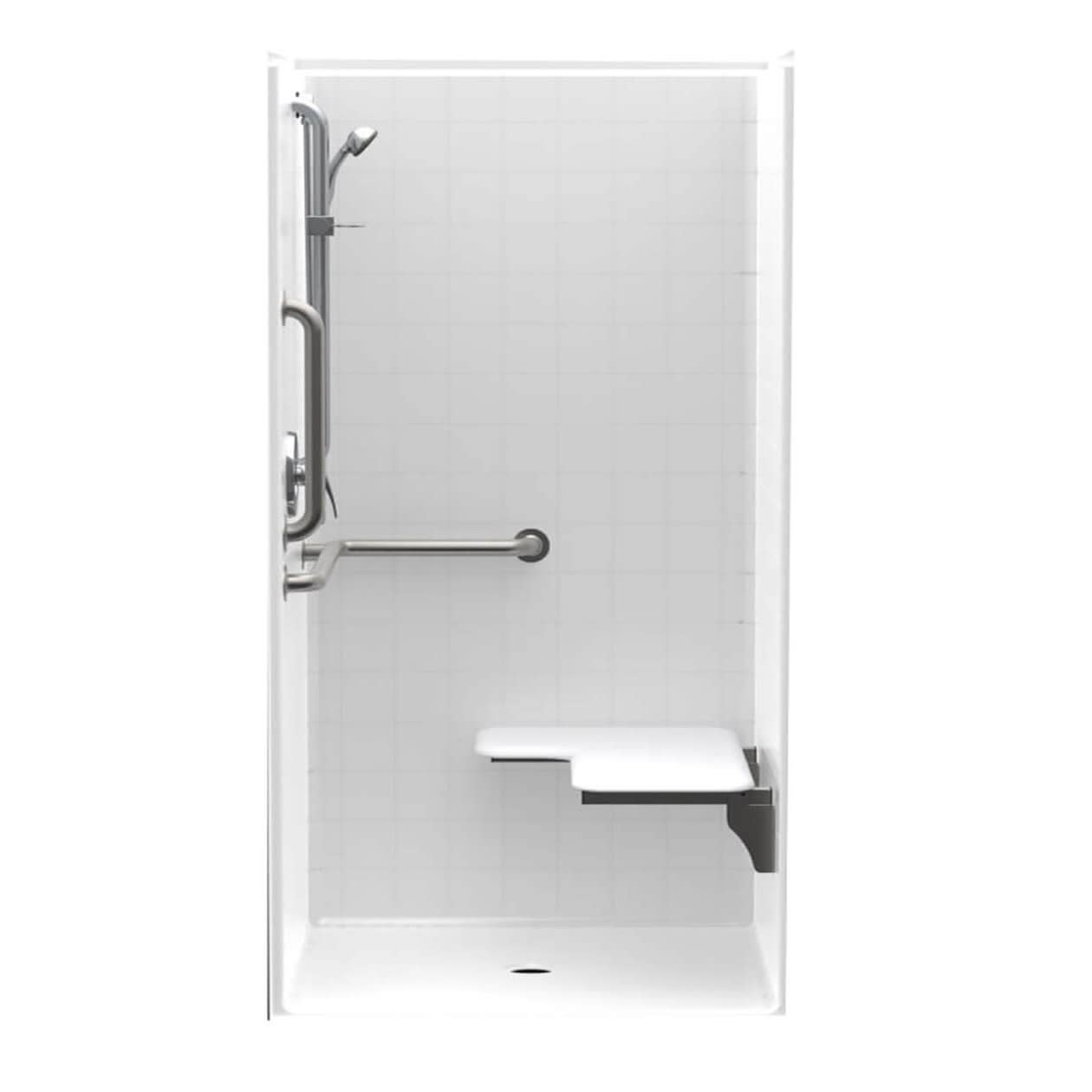 1363BFSCST 36 x 36 AcrylX Alcove Center Drain One-Piece Shower