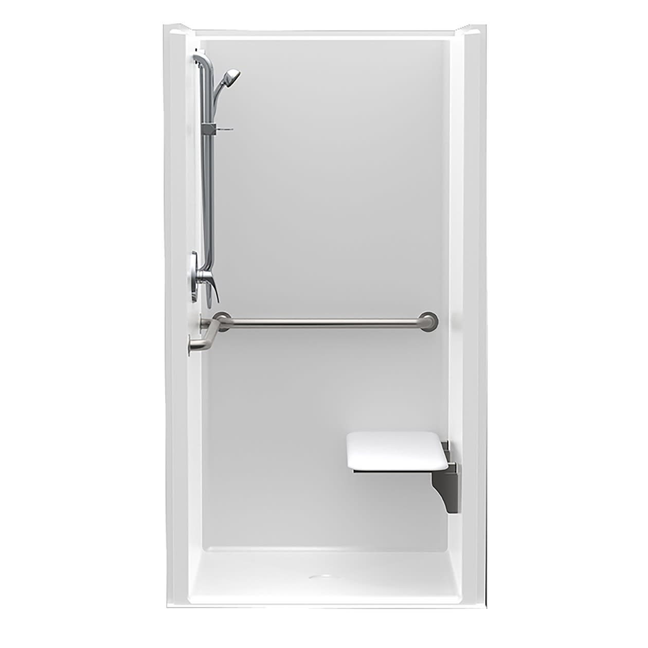 1363BFSDMA 36 x 36 AcrylX Alcove Center Drain One-Piece Shower