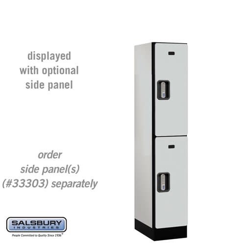 12" Wide Double Tier Designer Wood Locker - 1 Wide - 5 Feet High - 18 Inches Deep - Electronic Locks