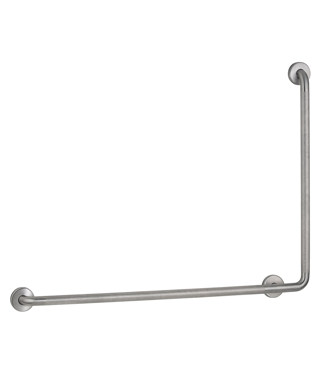 90 Degree Grab Bar, 1-1/4" Diameter, Peened Finish, 40" to the Right
