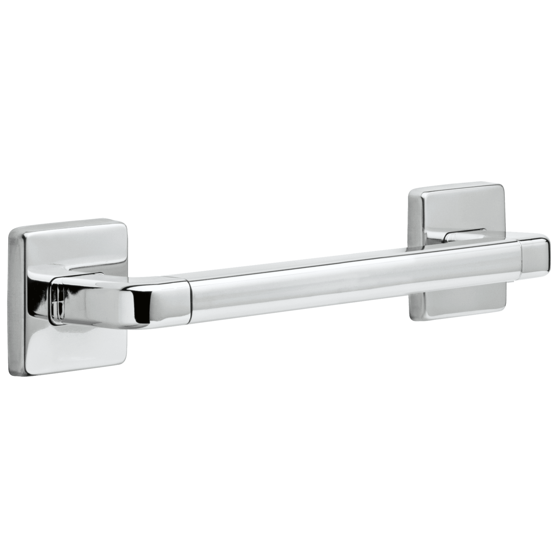 12" Angular Modern Decorative ADA Grab Bar in Chrome