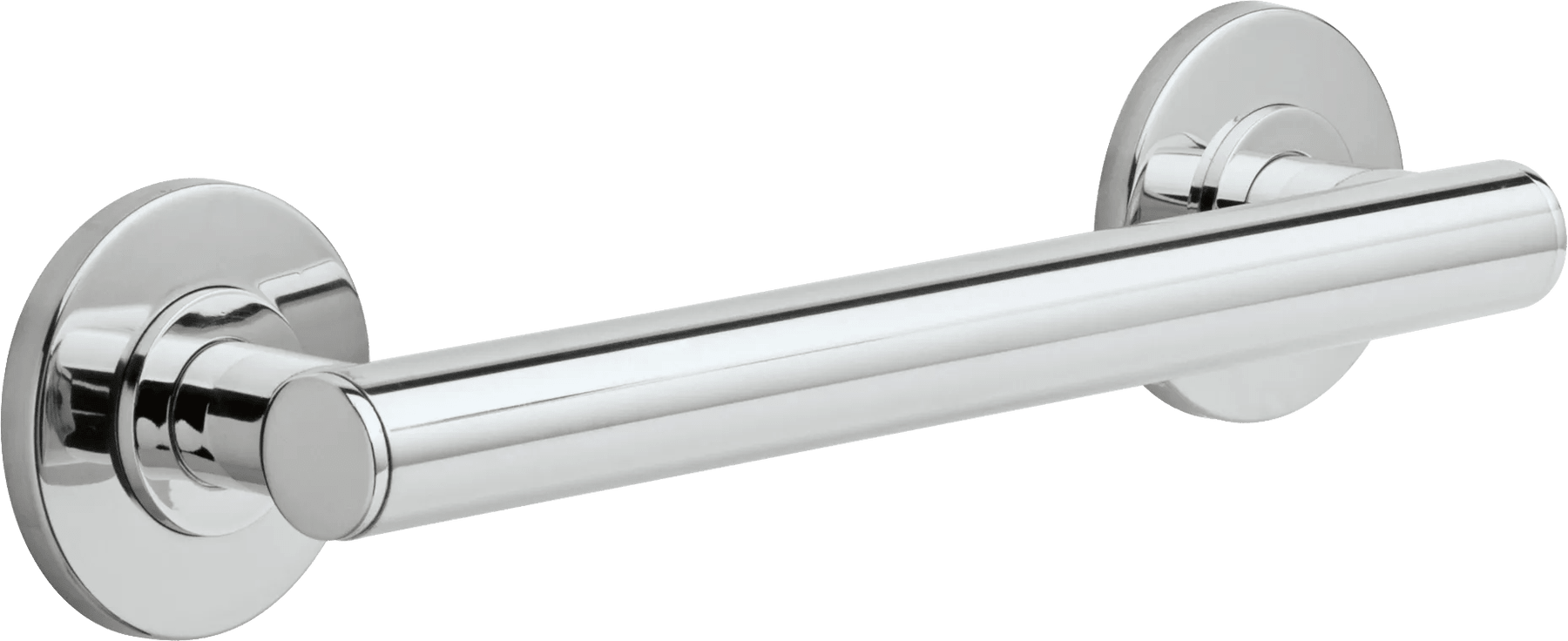 12" Contemporary Decorative ADA Grab Bar in Chrome