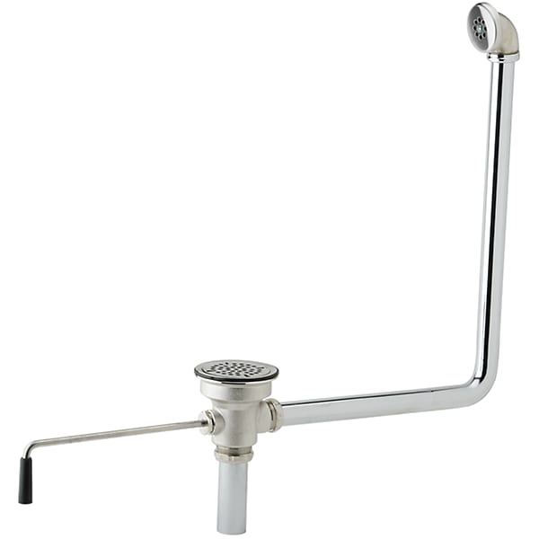 3-1/2" Drain Fitting Rotary Lever Operated with Overflow w/2" Diameter Tailpiece