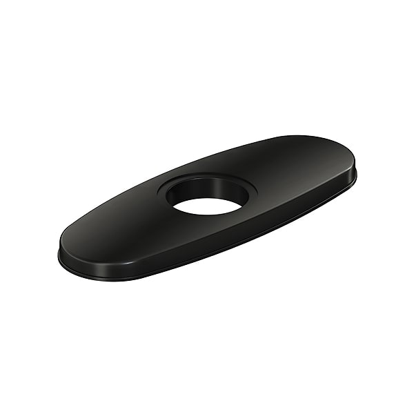 3-Hole Bar Faucet Deck Plate/Escutcheon Black Stainless (BK)