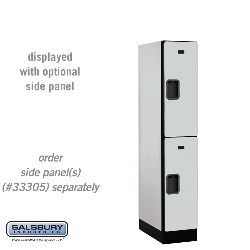 12" Wide Double Tier Designer Wood Locker - 1 Wide - 5 Feet High - 21 Inches Deep