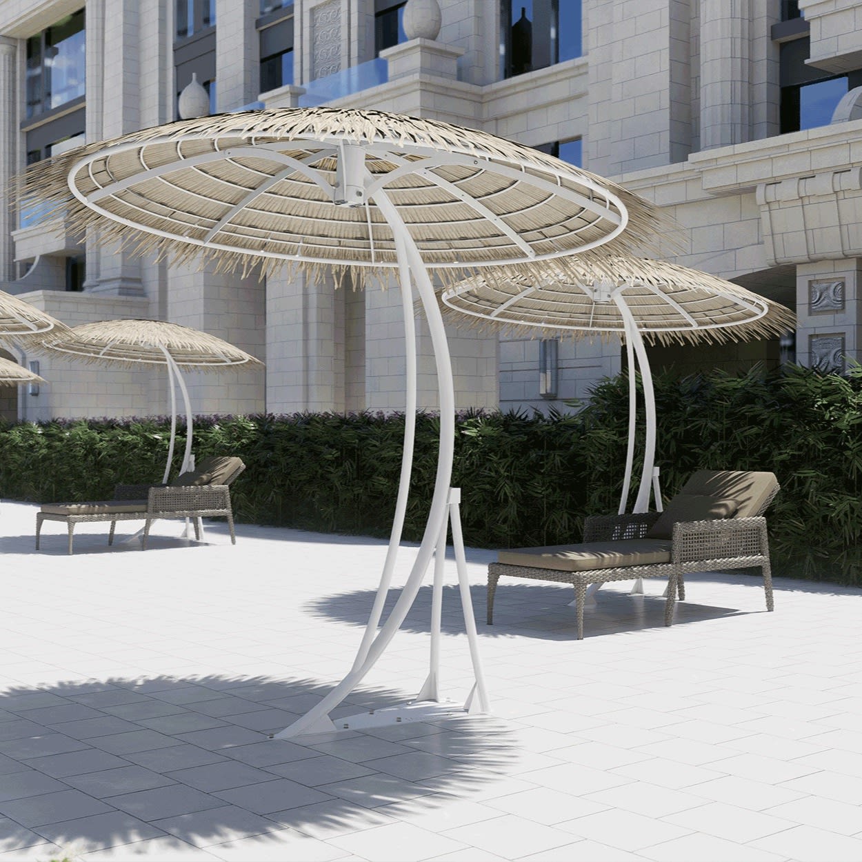 Luxurious Curved Umbrella