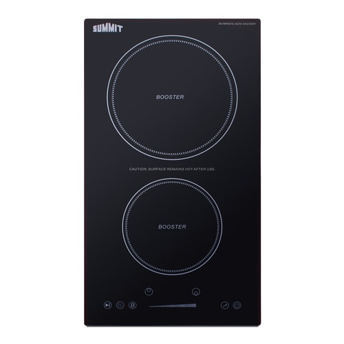 12" Wide 208-240V 2-Zone Induction Cooktop With Safety Shutoff