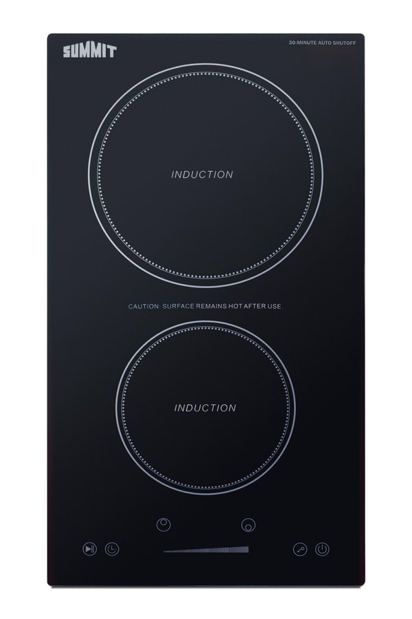 12" Wide 115V 2-Zone Induction Cooktop With Safety Shutoff