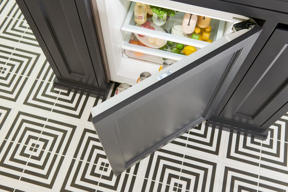 24" Designer Undercounter ADA Height Refrigerator - Panel Ready