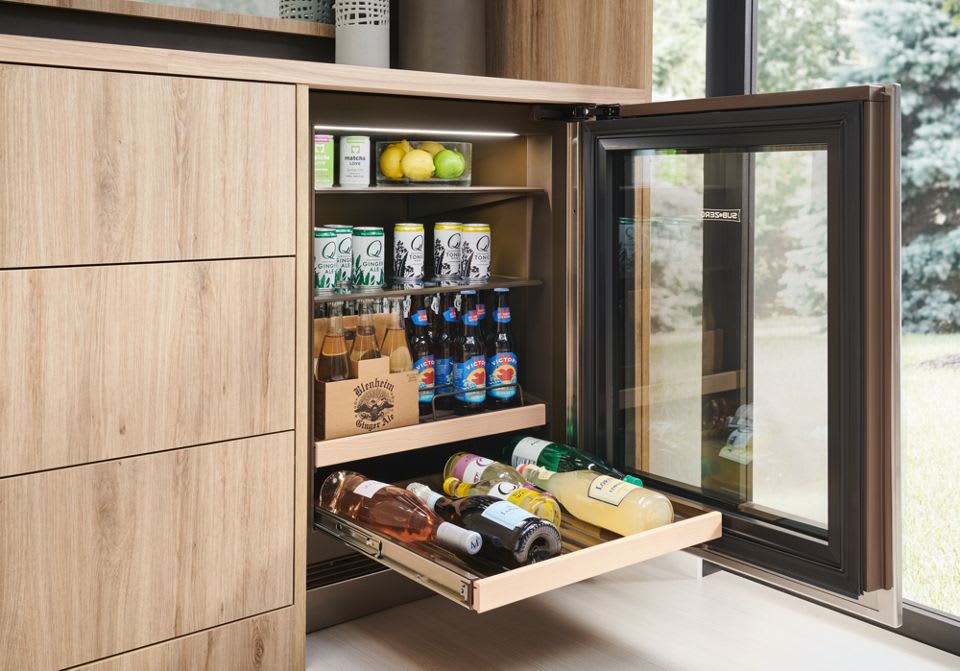 24" Designer Undercounter Beverage Center - Panel Ready