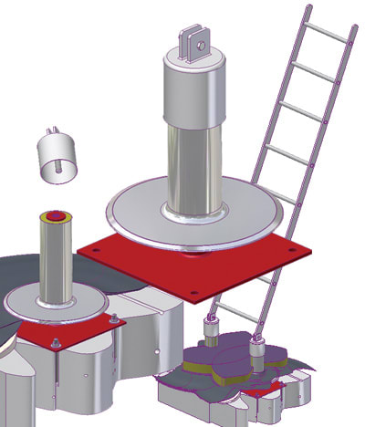 ARS-500 Access Ladder Roof Supports