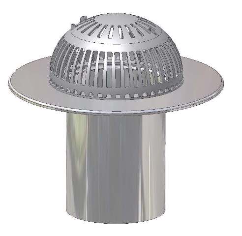 Aluminum Retrofit Roof Drain