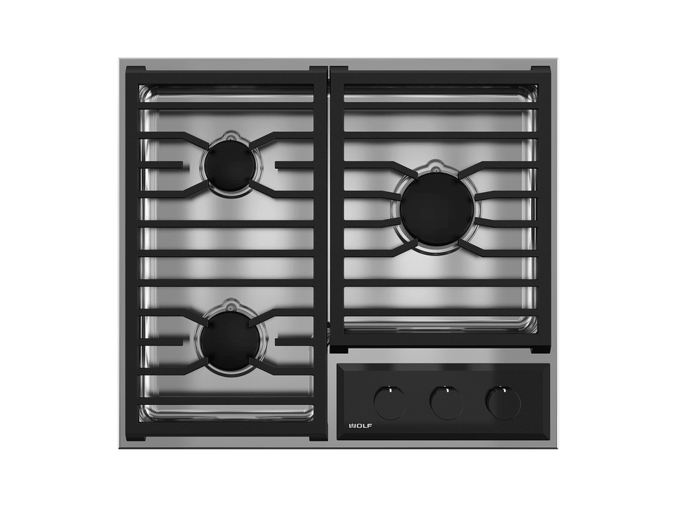 24" Transitional Framed Gas Cooktop