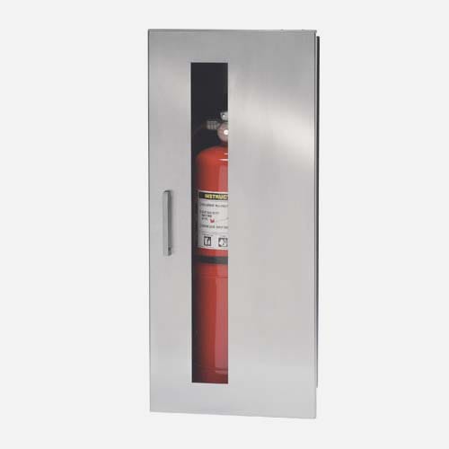 24 x 9.5 Inch Fire Rated Occult Series Cabinet for up to 10 Lbs ABC Fire Extinguisher