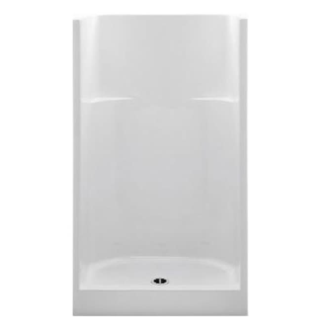 1423CM AFR 42 x 34 AcrylX Alcove Center Drain One-Piece Shower