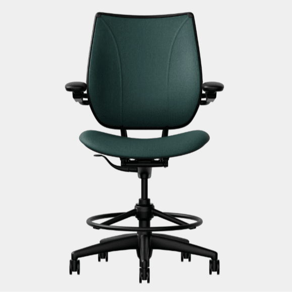 Liberty Task Stool with Fabric Backrest