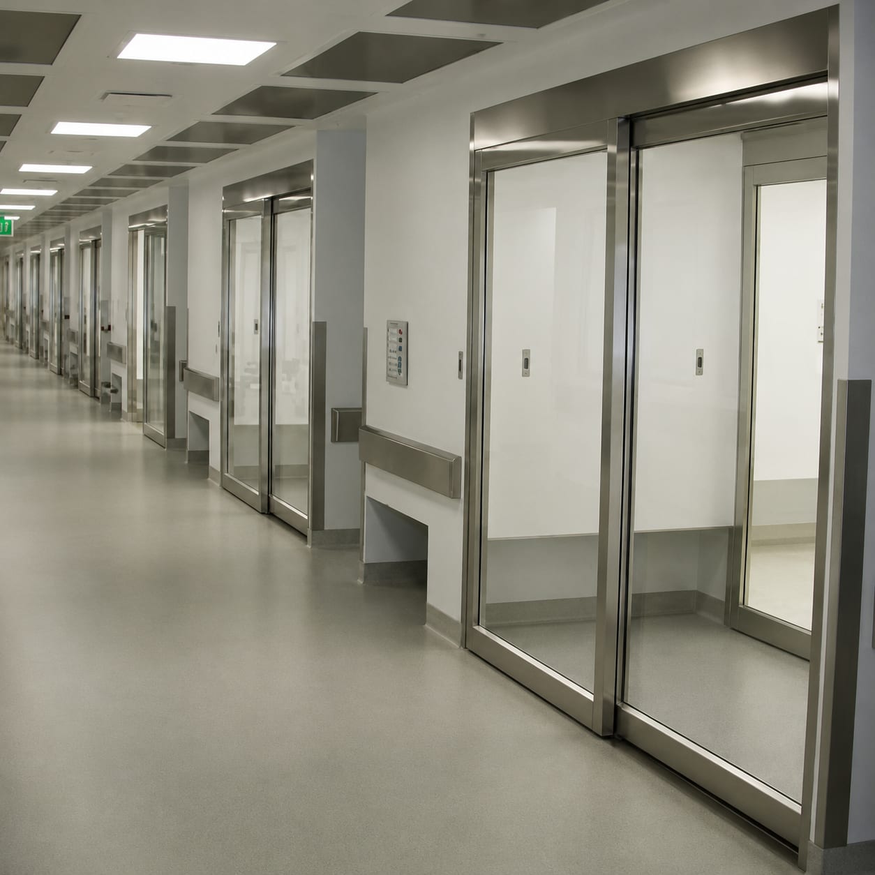 Cleanroom ISO 3 Slide Doors