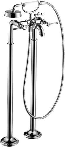 AXOR Montreux 2-Handle Freestanding Tub Filler Trim with Lever Handles and 1.8 GPM Handshower