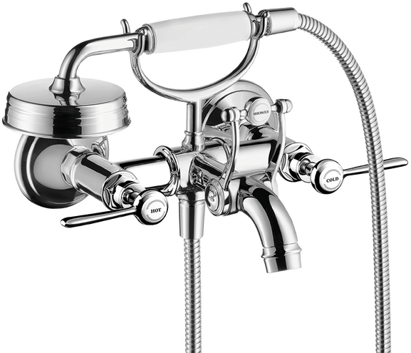 AXOR Montreux 2-Handle Wall-Mounted Tub Filler with Lever Handles and 1.8 GPM Handshower