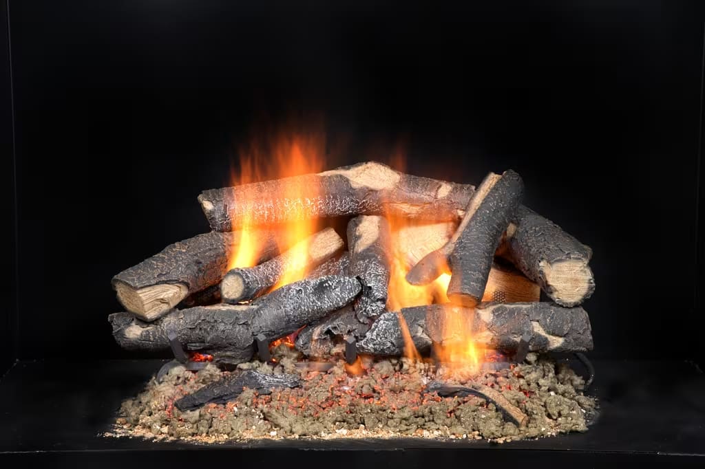 Fireside Supreme Oak See-Through Gas Log Set