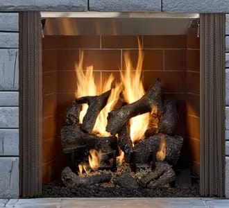 Castlewood Outdoor Open Wood Fireplace