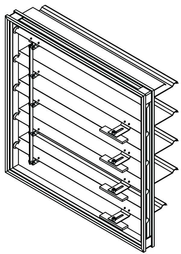 Adjustable Counterbalanced Backdraft Damper (CBD-150)