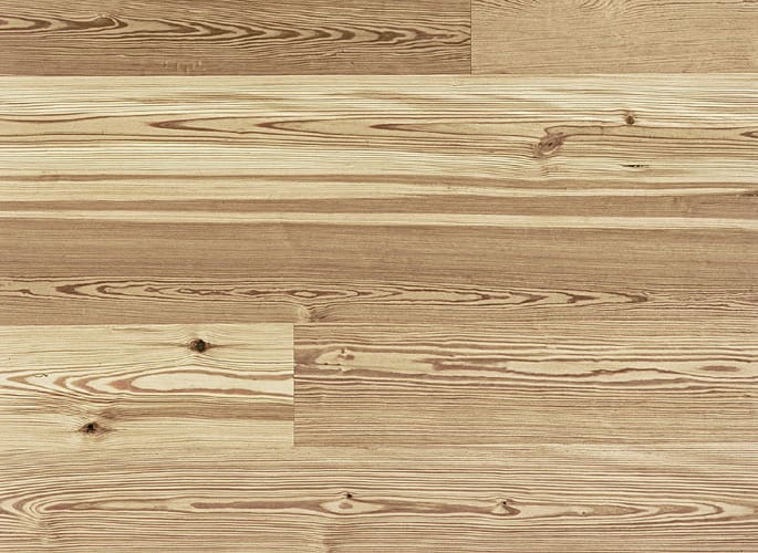 Antique Reclaimed Heart Pine Wide Plank Engineered Wood Flooring, Select Grade, Natural finish