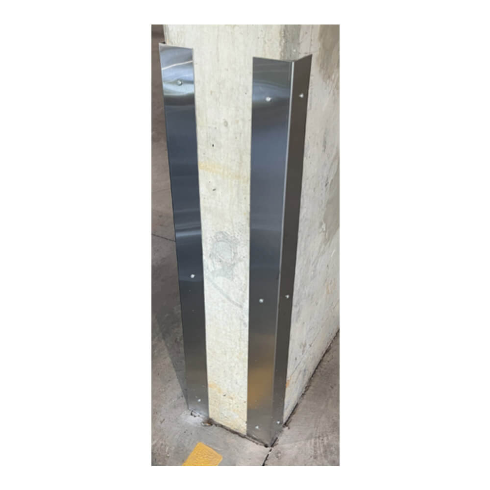 0.75" x 0.75" x 120" Stainless Steel Corner Guards WB CG-SS 750 Protection Series