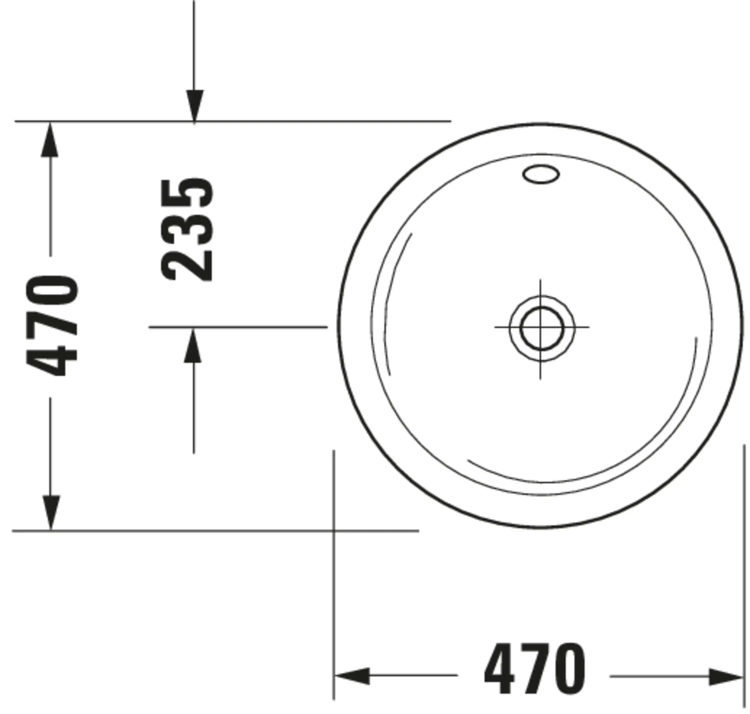 Architec Countertop built-in basin
